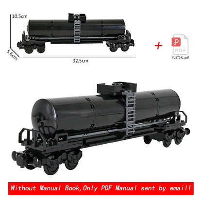 26cm Retro Double-Deck Passenger Train Car Building Blocks Model Green Gray Classic Train Display Toy for Hobbyists