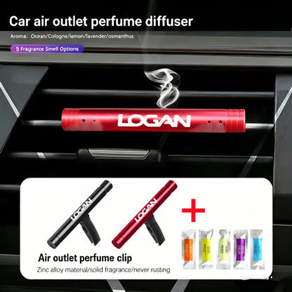 1PC Car Air Vent Perfume Clip Aromatherapy Diffuser Auto Freshener For Dacia Logan Logo Styling Interior Decor Accessories