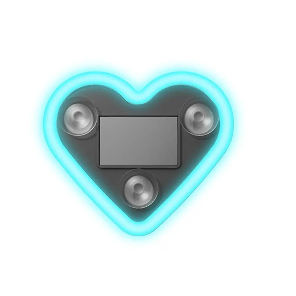 Car Triangle Window Heart Light Solar Triangle Window Heart-shaped Light Emitting Heart-shaped Atmosphere Light Car Parts
