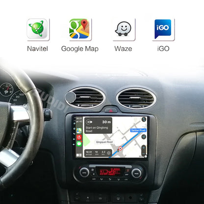 For ford focus 2 Mk2 2004-2008 2009 2010 2011 Android Auto GPS 2din autoradio GPS 2din DVR Android 16 Car Radio 4G+WIFI Carplay