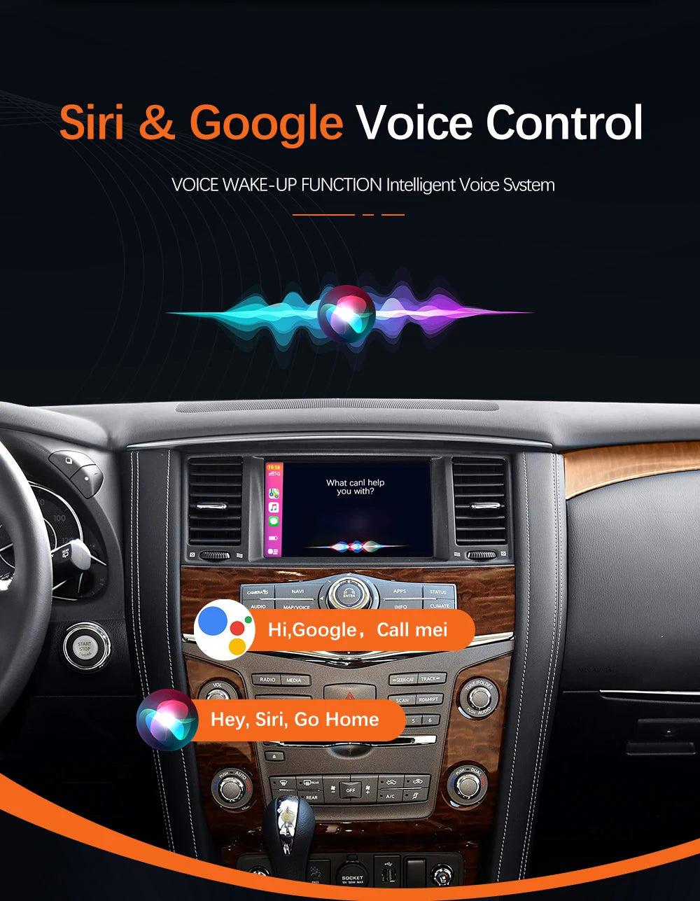 Wireless CarPlay Module For Nissan Pathfinder 2013-2019 QX60 QX70 QX80 Android Auto Car Play