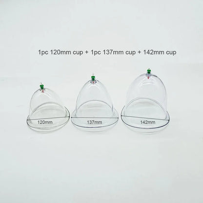 Big Size Vacuum Cupping Breast & Buttocks Enlargement Massager Suction Pump Machine Butt Lifting Device Back Massage Cans
