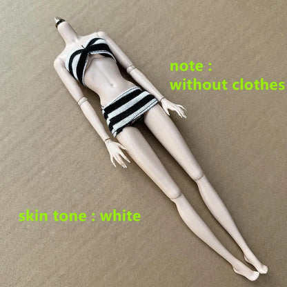 Original LULY Doll Body 2022 Version 8 Skin Tones High Quality Big Boobs 29CM 1/6 Replacement Body For Barbi/FR/IT Doll Heads