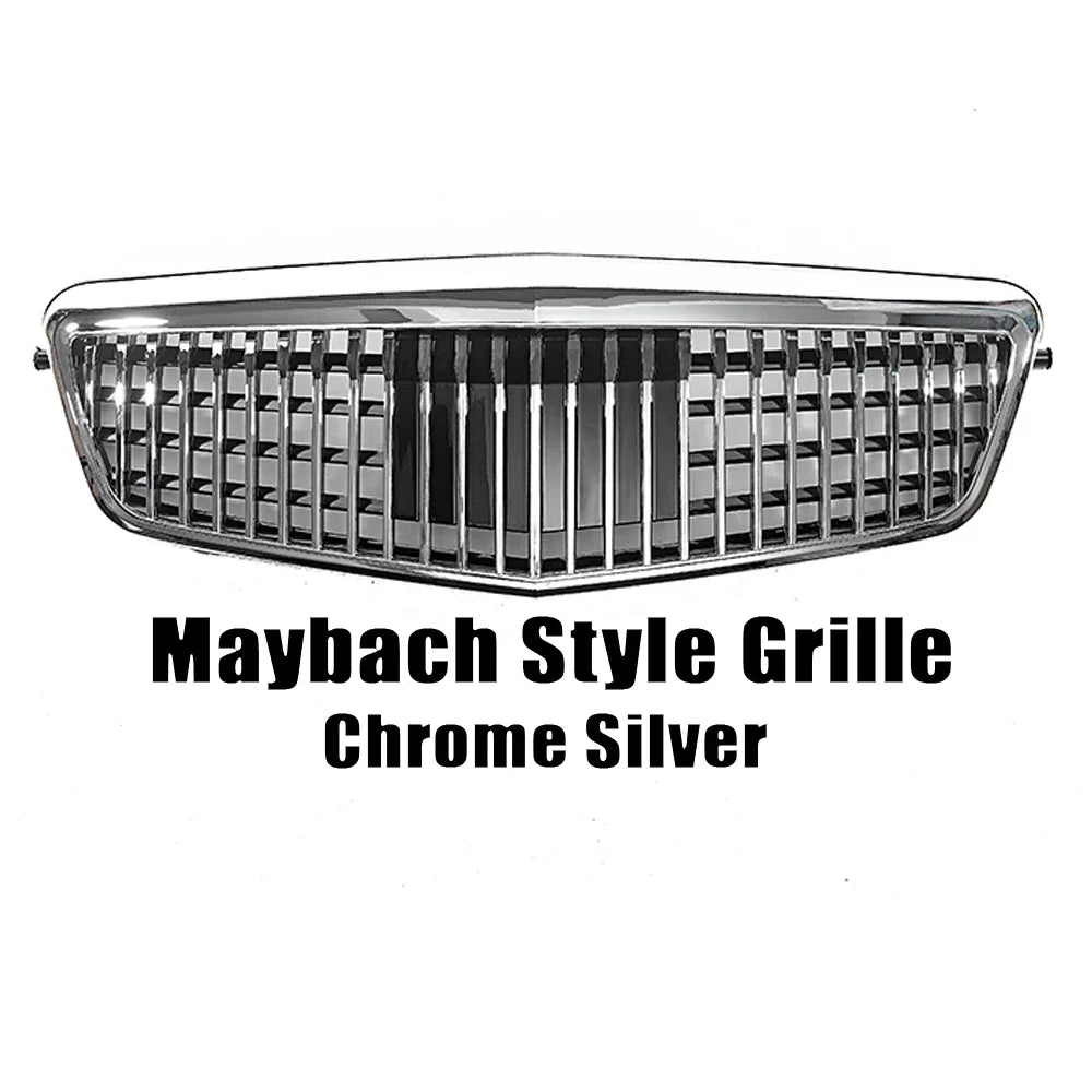 XVIP Chrome Black Diamonds Style Front Racing Grille For Mercedes Benz E-Class W212 E250 E300 E350 E500 2010-2013 Bumper Grilles