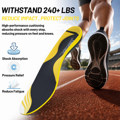 Orthopedic Insole Plantar Fasciitis Relief Flat Foot High Arch Support Men Women Work Orthotic Insert Sport Shoe Sneaker Insole