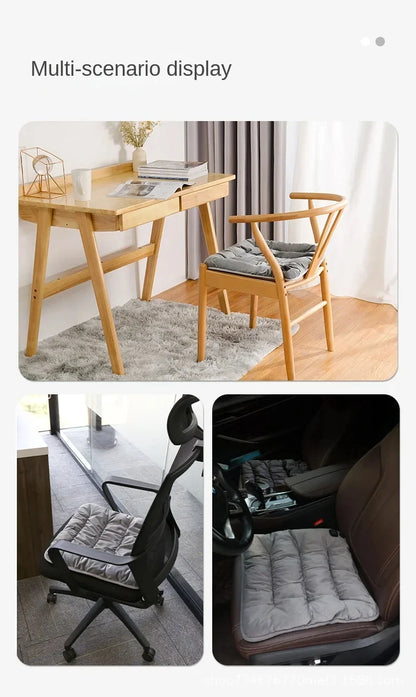 Adjustable Temperature Graphene Seat Cushion Car Winter Plush Seat Cushion 12V Universal Warm USB Electric Heating Seat Cushion
