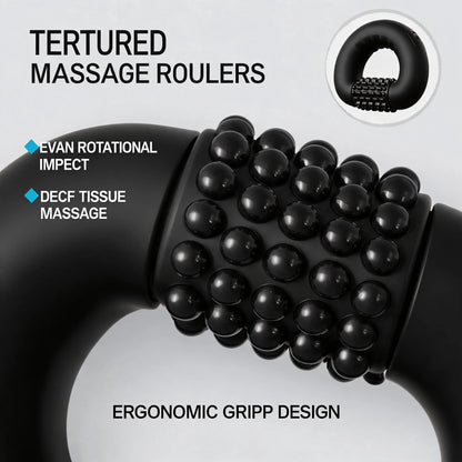 Electric rolling percussion massager Kneading deep Tissue Muscle Recovery BODYSHAPING MANUAL body MASSAGE ROLLER Fatigue Relief