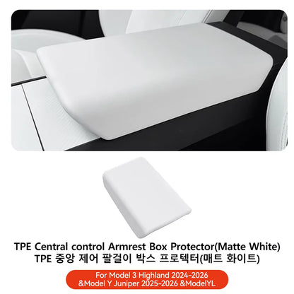 YZ For Tesla Model 3 Y YL Juniper Highland Armrest Pad Soft Case Center Console Box Cover Aanti-scratch 2026 Accessories