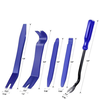 1-19pcs Car Hand Tool Set Car Disassembly Tool Kit Stereo Repair DVD Repair Tool Dashboard Removal Interior Plastic Trim Panel
