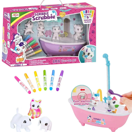 Kids Magic Zoo Coloring Toy Washable DIY Doodle Animal Toy Kids Arts and Crafts Toy Age 3+