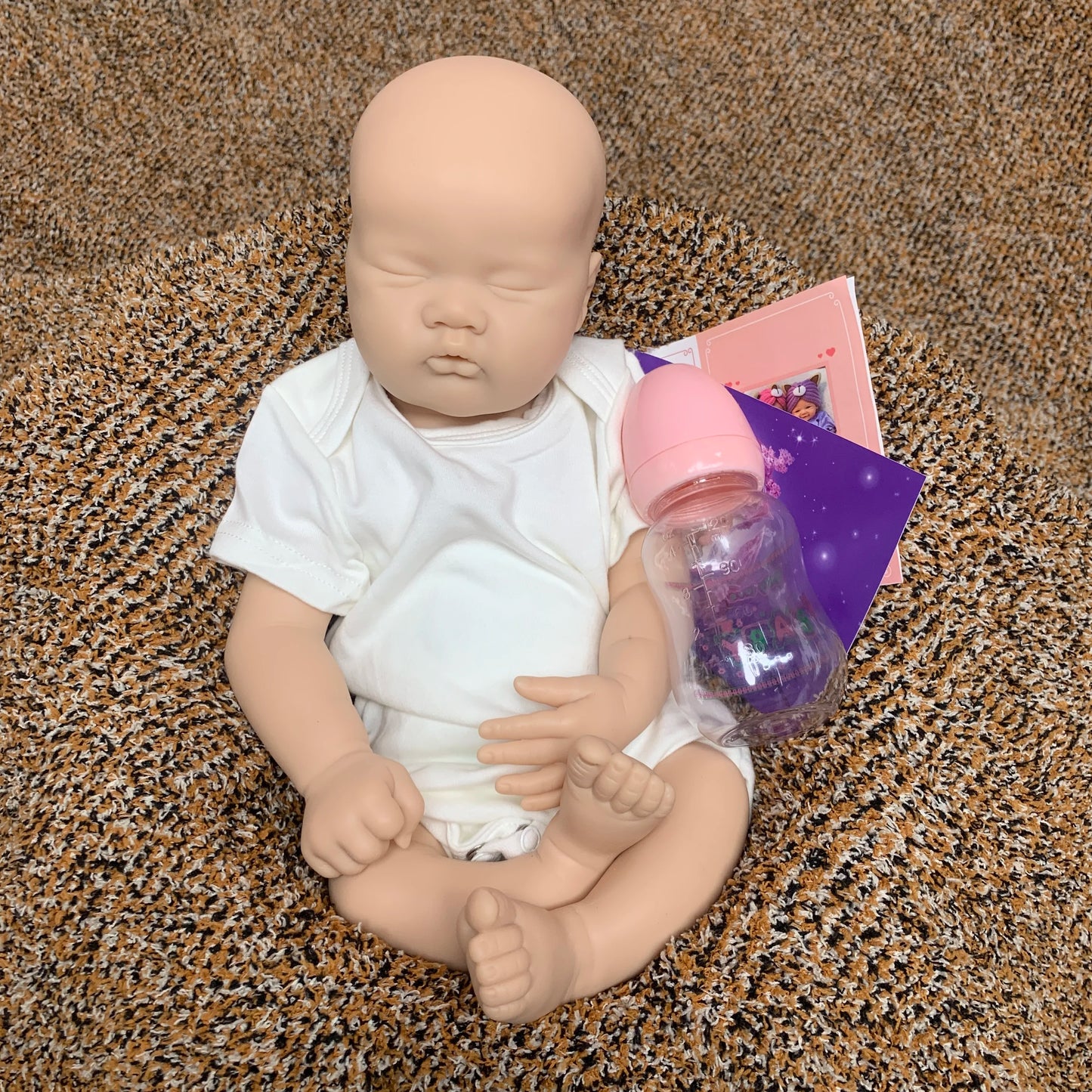 OtardDolls Open Mouth Silicone Toy 18-Inch Handmade Doll Real Soft Reborn Doll Painted/Unpainted Waterproof Cute Collectible Toy