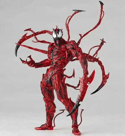 AMAZING YAMAGUCHI Carnage Venom Spider Man Marvel legends Action Figure Joint Movable Change Face Statue Model kids for Toy Gift