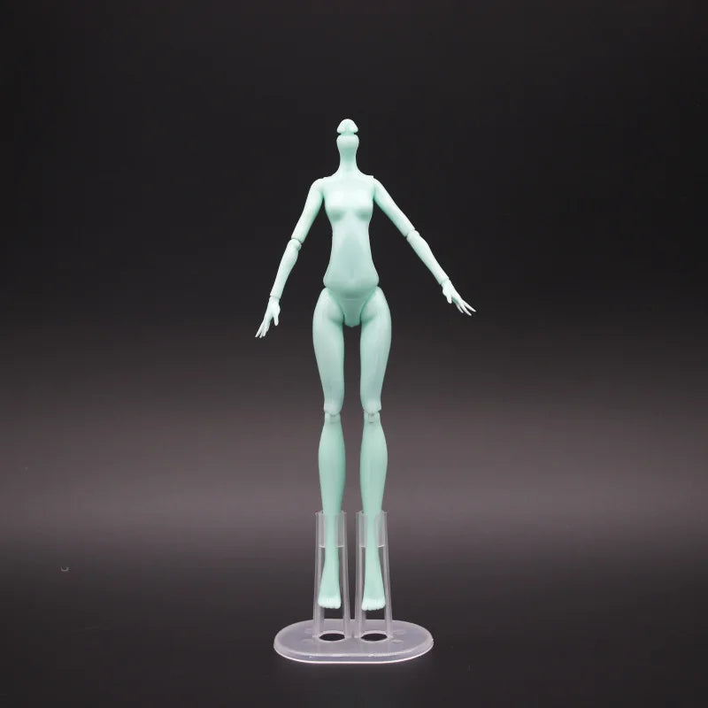 23cm Multi-Joints Movable Doll Figure Body Toy White Green Brown Blue Black Monster Doll Body to Fit Many Heads for Kids