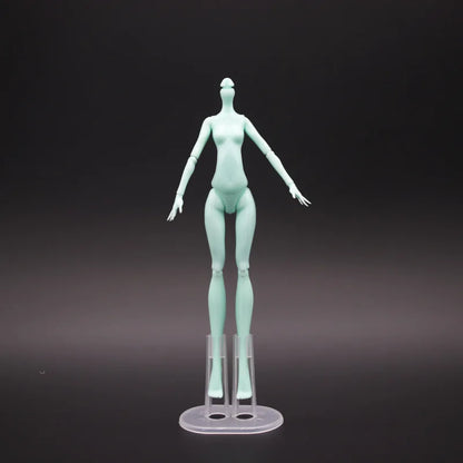 23cm Multi-Joints Movable Doll Figure Body Toy White Green Brown Blue Black Monster Doll Body to Fit Many Heads for Kids