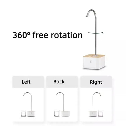 Intelligent Water Dispenser USB Electric Water Bottle Pump 2 Gear Quantitative Bucket Bottle Dispenser Wireless Pump 2000mAh