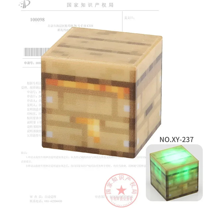 2CM Light-up Magnetic Square Building Blocks Replacement Parts DIY Educational Assembly Street Scene Lamp Bricks Kid Toy