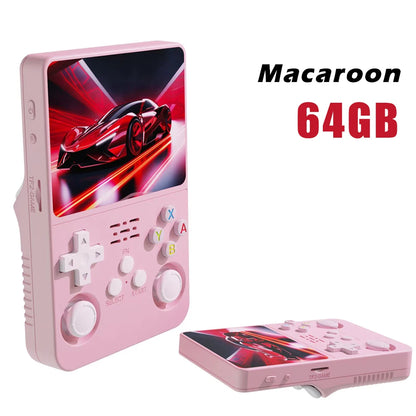 Open Source R36S Retro Handheld Video Game Console Linux System 3.5 Inch IPS Screen Portable Pocket Video Player 64GB Games Gift