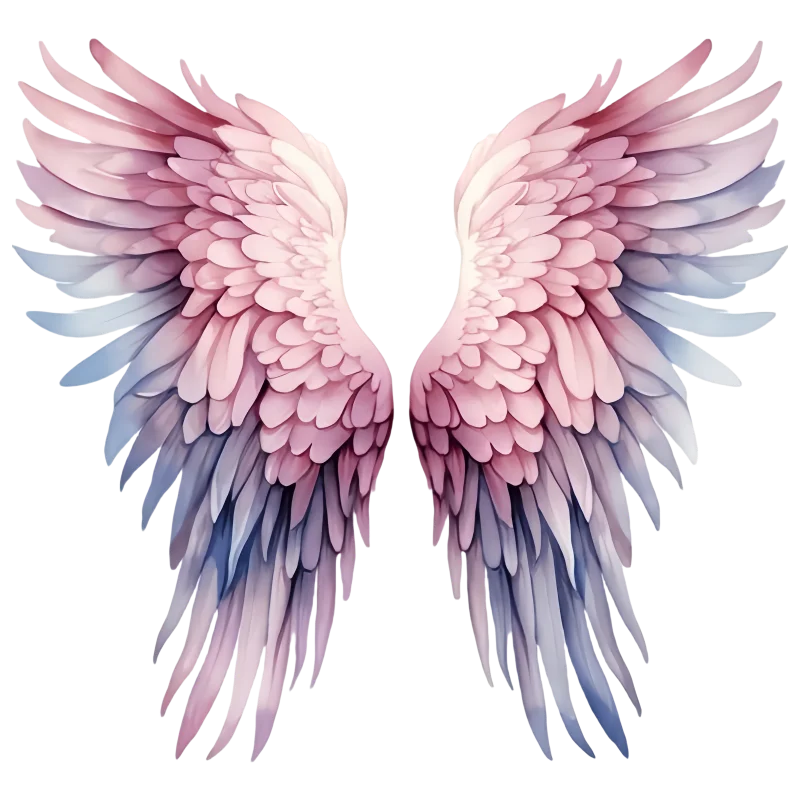 Dreamy Colorful Angel Wings Sticker - HD Self - Adhesive Decal for Living Room, Bedroom Walls, Computer Desks, Cars & Luggage