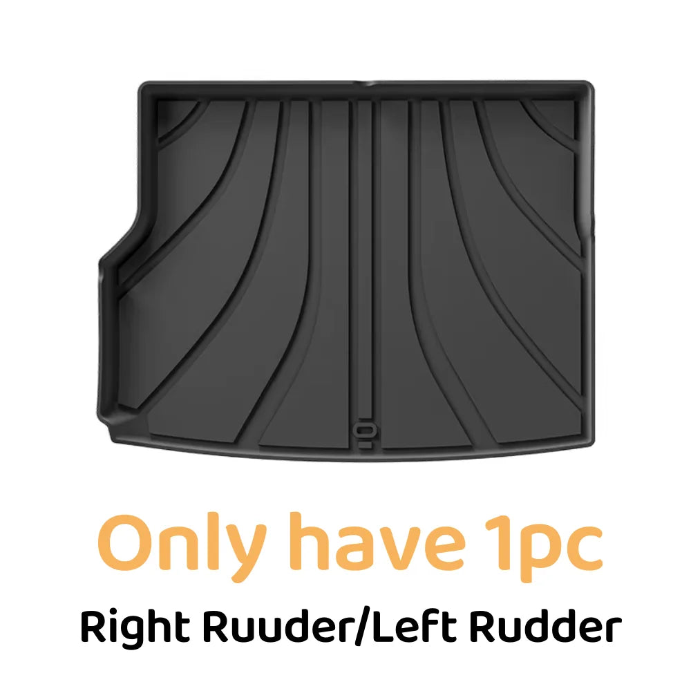 For Geely Galaxy EX5 E5 2024 2025 TPE Floor Mat Trunk All-Weather 3D Liner Accessories Black(Left Rudder&Right Rudder)