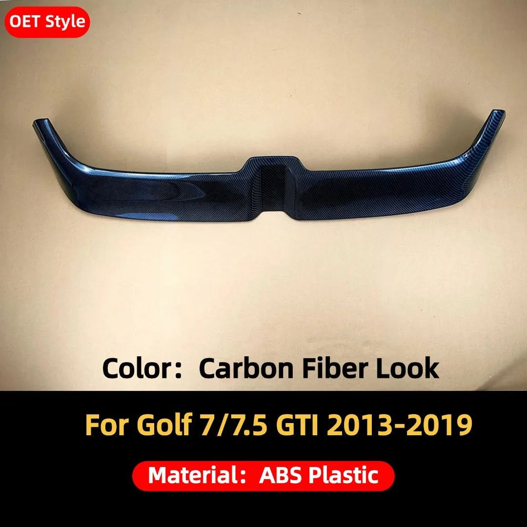 Rear Roof Wing Spoiler Tail Splitter Air Dam Tuning Accessories Body Kit For Volkswagen VW Golf MK 7 7.5 GTI R Oettinger 2013-19