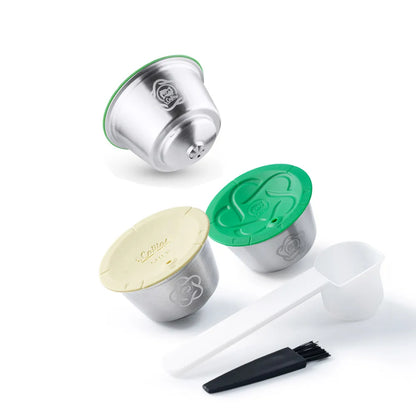 Refillable Milk & Coffee Capsule for Nescafe Dolce Gusto Stainless Steel Reusable Coffee Pod Filters for Picolo xs  Machine