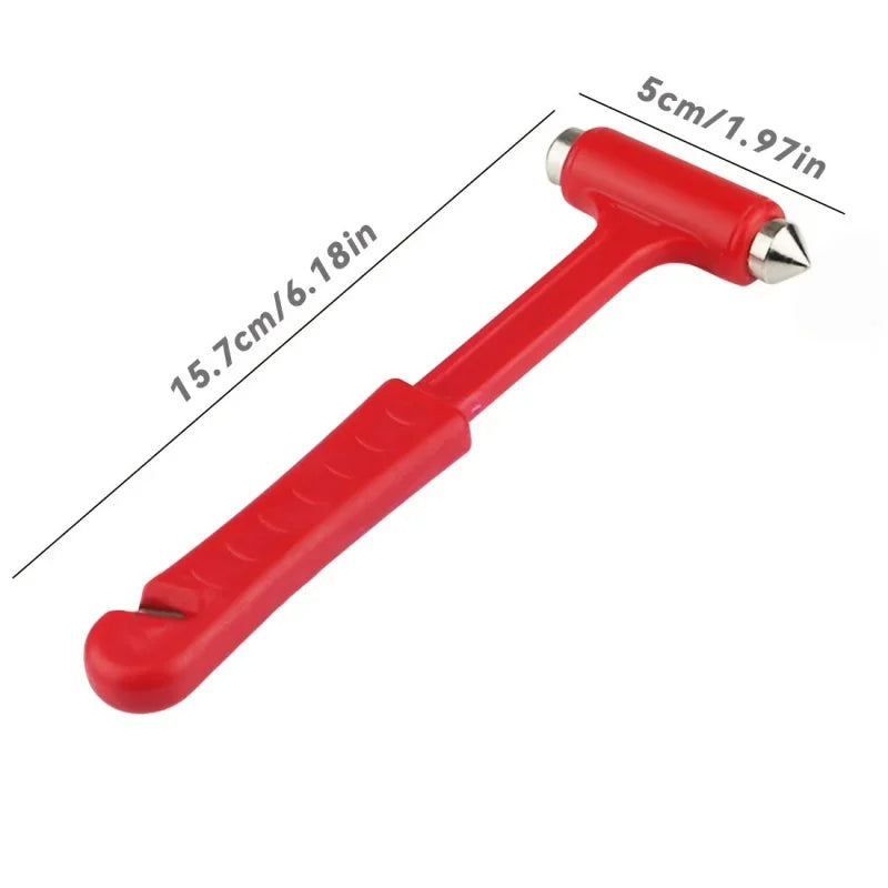 1pcs Steel Car Emergency Hammer with Belt Cutter for Safety and Security, Emergency Use