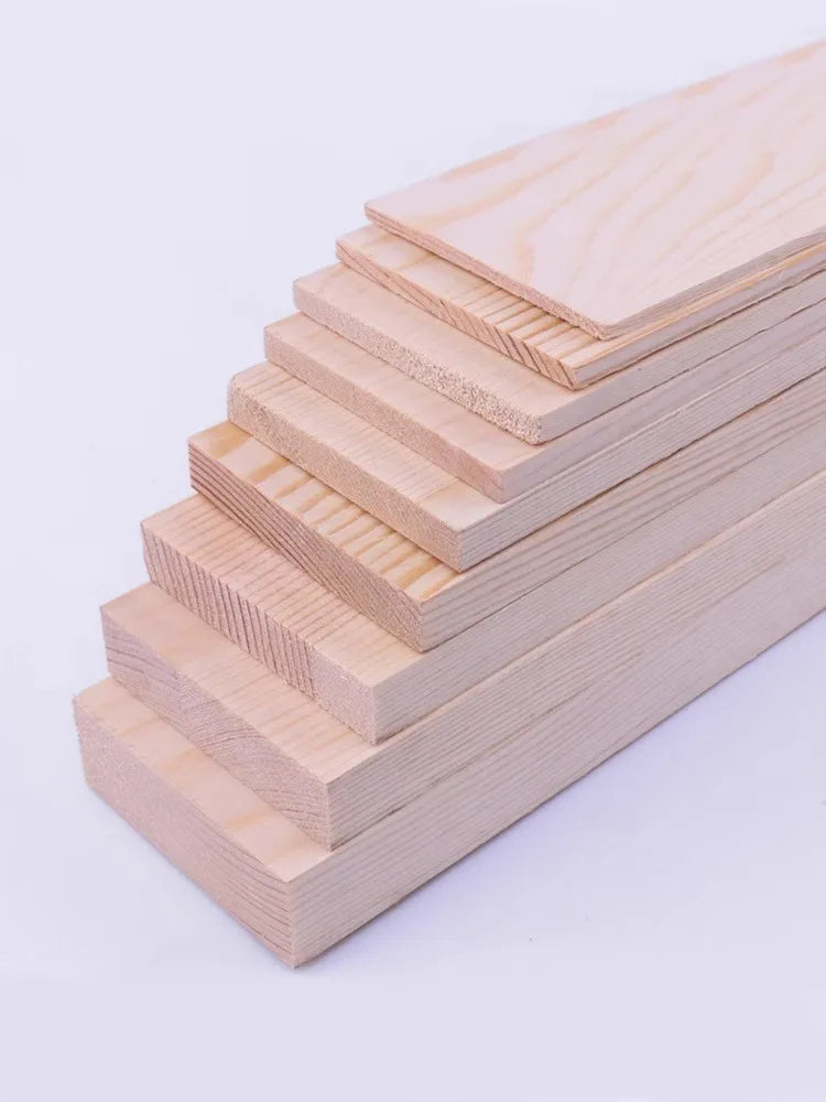 5pcs Pine Wood Board for for Model Making Wood Craft Board Wooden Cupboard Partition Construction Material Model Building kit