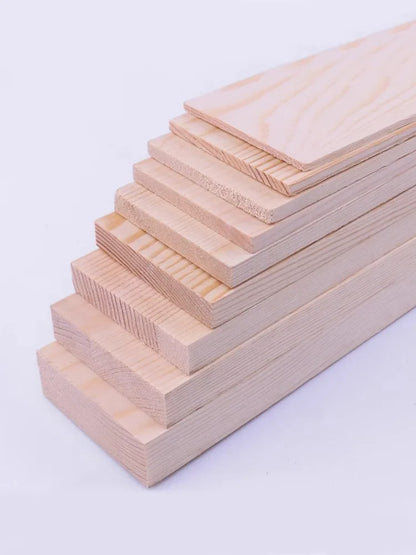 5pcs Pine Wood Board for for Model Making Wood Craft Board Wooden Cupboard Partition Construction Material Model Building kit