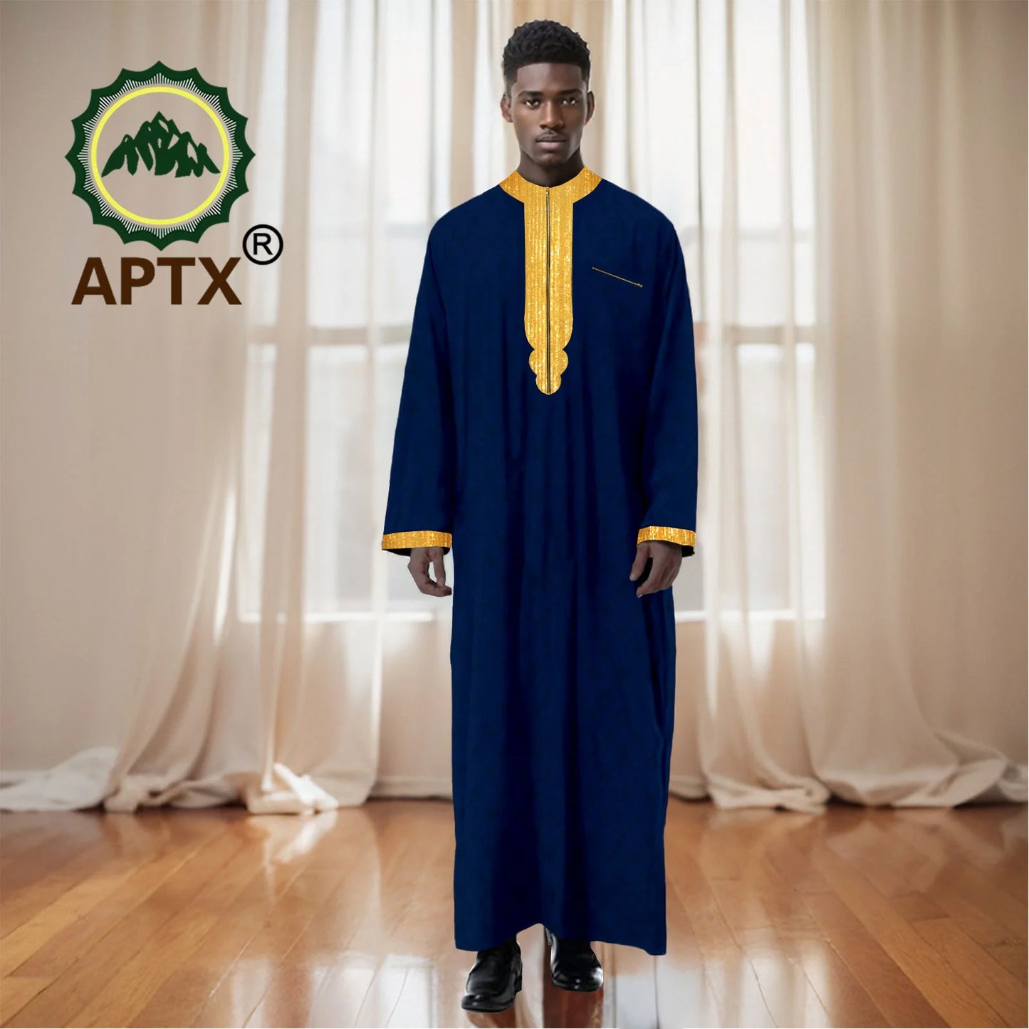 Musilim Men Cloths Long Sleeve Islamic Clothing Men Robe Arab Abaya Dresses Embroidered Kaftan Casual Formal Dubai Thobe 2412002