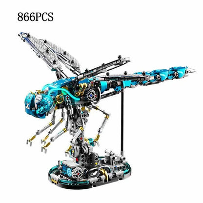 Creative Mechanical Dragonfly Construction Set Animal Building Blocks Educational Toy for Kids Adults STEM Learning Kit Gifts