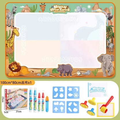 Oversized Magical Water Canvas pens Montessori Toys Learning Blanket Writing  Drawing Repeated Graffiti Painting  toy
