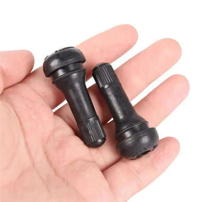 10Pcs TR413 Snap In Type Rubber Valve Tool Set Tubeless Tyre Valves Stems Rubber Valve Stems Car Accessories Parts Replacement
