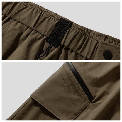Metersbonwe Men Cargo Bermuda Shorts 2026 Summer New Loose Fit Straight Leg Casual Shorts Outdoor Trendy Waterproof Zipper Short