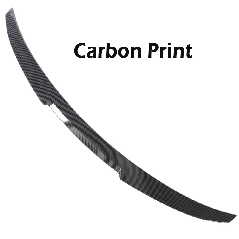 Rear Bumper Spoiler Lip Carbon Fiber MP M4 PSM Style Roof Trunk Wing Tail For BMW 2 Series F22 F23 F87 2014 -2021 Gloss Black