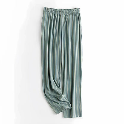 Pajama Pants Men's Pants Autumn and Winter 2025 New Printed Loose Pants Pure Cotton Spring & Fall Home Pants
