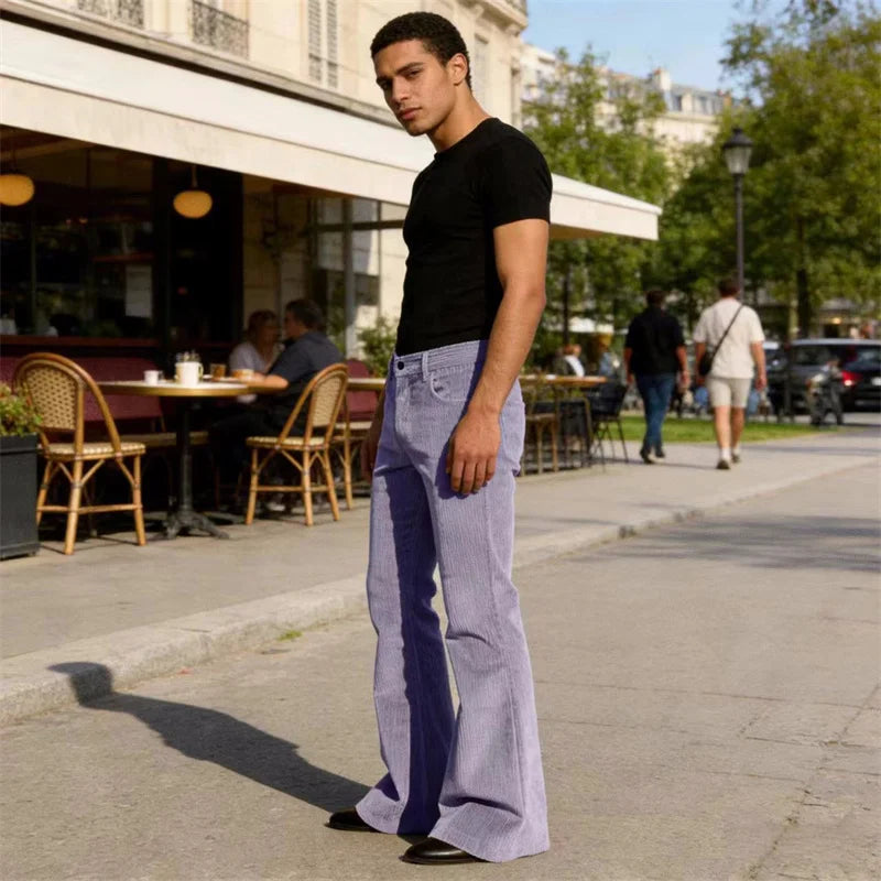 Men's Loose Pleated Wide Leg Pants Breathable Linen Blend Trousers Casual Business Suit Pants Summer Streetwear Daily Wear