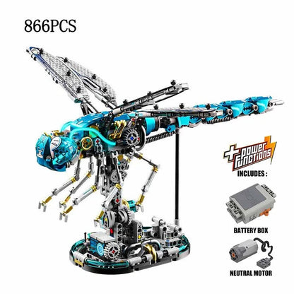 Creative Mechanical Dragonfly Construction Set Animal Building Blocks Educational Toy for Kids Adults STEM Learning Kit Gifts