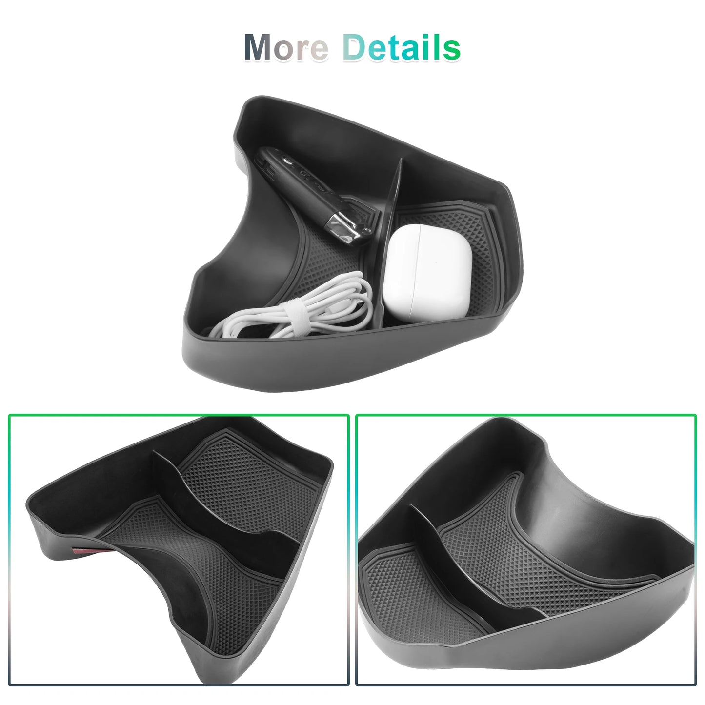 RUIYA for Renault Twingo 3 2014-2024 Car Center Console Storage Box Container Storage Auto Renault Twingo 3 2024 Accessories
