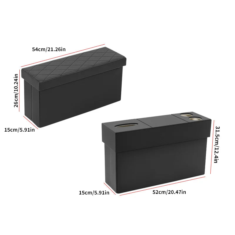 For 6-seater Tesla Model YL second row seat aisle storage box, multi-purpose storage box in the car, 2 styles to choose from