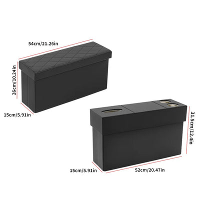 For 6-seater Tesla Model YL second row seat aisle storage box, multi-purpose storage box in the car, 2 styles to choose from