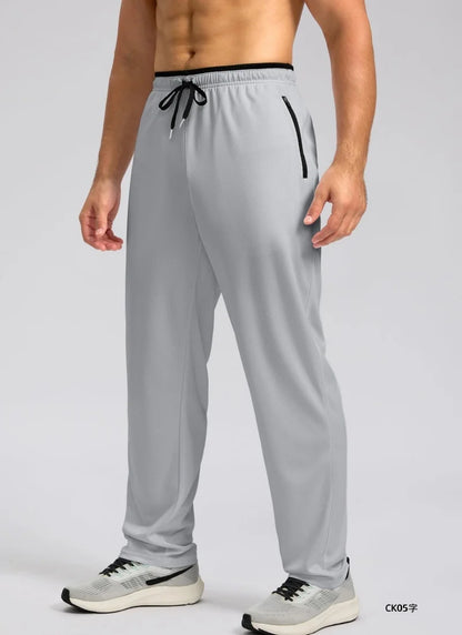 Spring and summer new men's elastic jogging pants fitness training running pants drawstring sports pants sportswear joggingpants