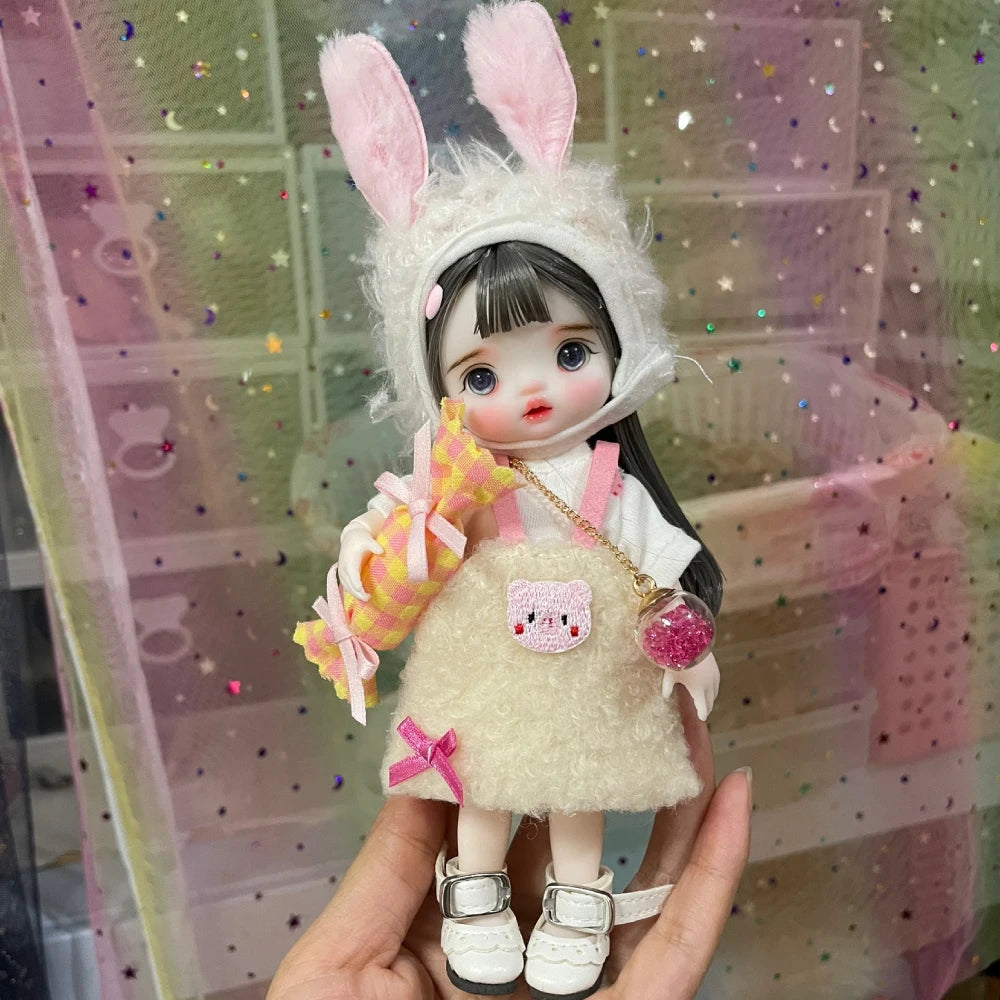 Original Bjd Diy Dress Up Doll 1/8 Joint Mobility Fashion Princess Doll 3d True Eye Girl.S Birthday Full Set Accessories Gift