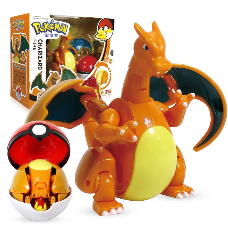 Pokemon Pokeball Figure Pikachu Dragonite Lapras Psyduck Mewtwo Gyarados Solgaleo Lunala Eevee Poke Ball Toy Kids Birthday Gift