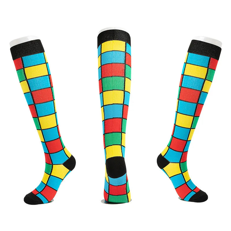 S-XXL Compression Socks Compression Socks for Varicose Vein Calf Riding Socks Stretch Open Toe Knee Socks