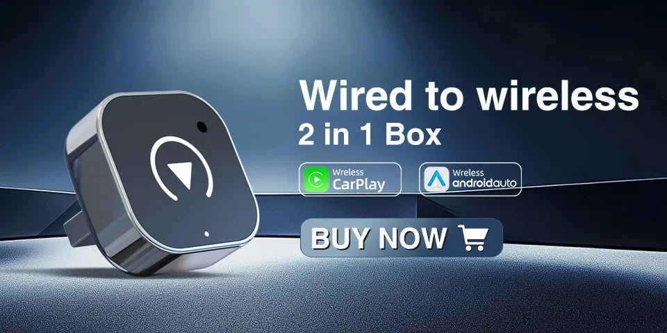 Wireless CarPlay Android Auto 2 in 1 Adapter AI Smart Box Dongle for Wired CarPlay Car Intelligent System Plug Play 5GHz WiFi