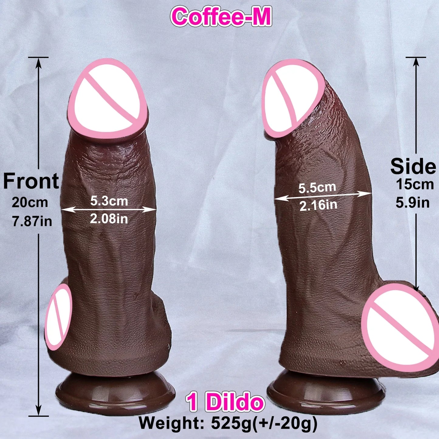 4 Sizes Realistic XXL Thick Penis Soft Silicone Dildo Male Genitals Vaginal Masturbation Suction Cup Dick Woman Anal Sex Toys