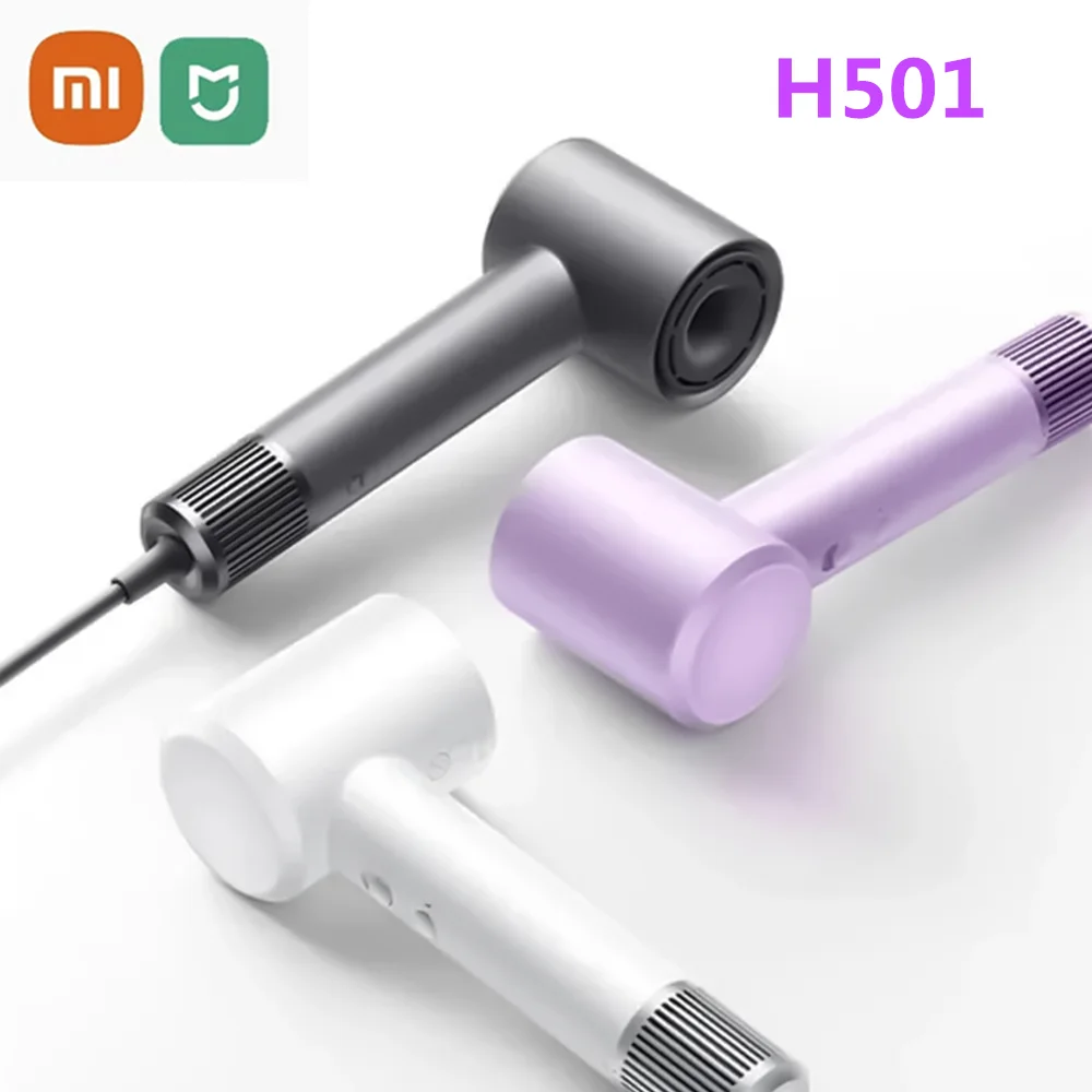 XIAOMI Mijia Hair Dryer H501 1600W High-Speed Negative Ion Hair Care 110000Rpm 62m/s Wind Speed Dryer for Hair 220V CN Version
