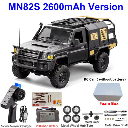 MN82S MN82 MN82PRO RC Car 1/12 4WD 2.4G Remote Control Car Climbing Off-road RC Crawler LED Light Truck RC Toys As Kids Gift