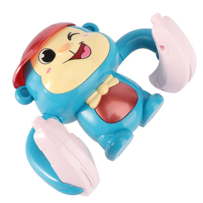 1Pcs Electric Tumbling Monkey Plaything Cartoon Baby Sing Dance Early Education Fun Interactive Child Amusing Musical Light Up