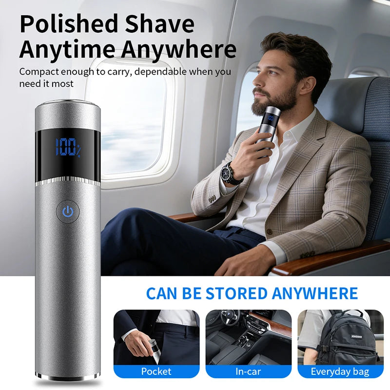 Portable Mini Men's Electric Shaver IPX7 Waterproof Razor Beard Trimmer for Travel and car Portable Shaving Machine